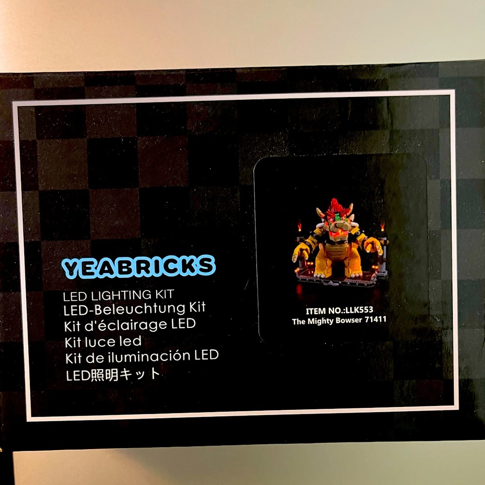 Year bricks led toy